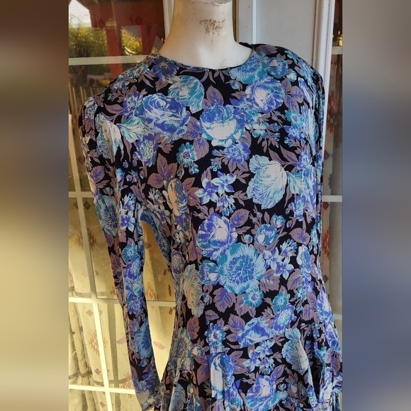 GOURGUES 1980's E.D. MICHAELS DRESS - Picture 5 of 10